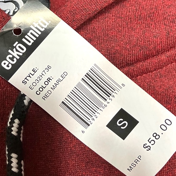 Ecko Unltd Men's Dark Red Hoodie Small Rhino Logo Maroon Pullover NWT MSRP $58 - Picture 7 of 7